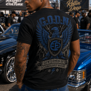 G.O.D.N. Lightening Eagle Crew Neck Tee