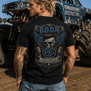 G.O.D.N. Skull-N-Wings Crew Neck Tee